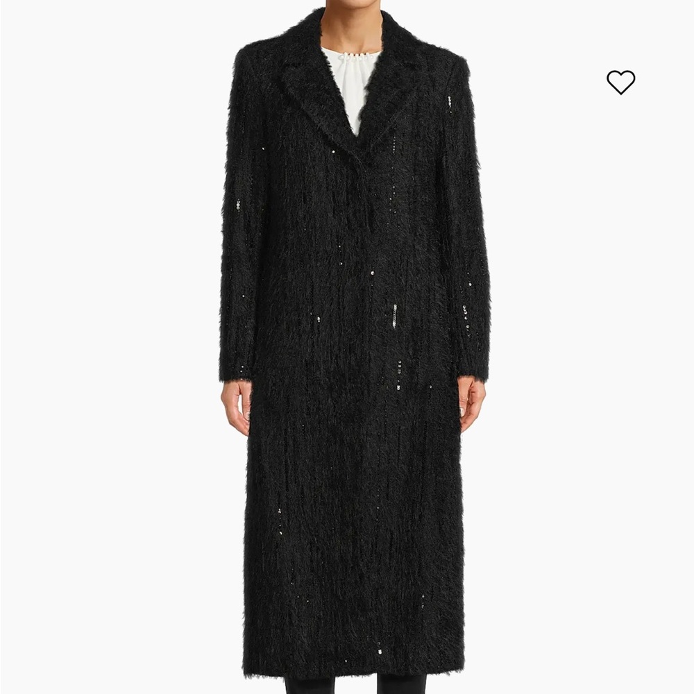Milly embellished Mohair look coat. XS/S